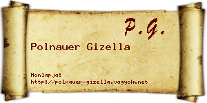 Polnauer Gizella névjegykártya